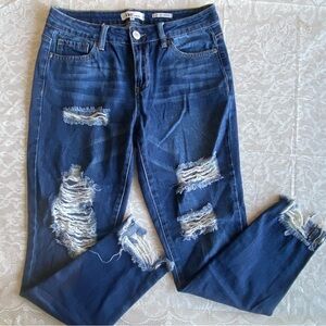 Distressed DreamFit Blue Jeans